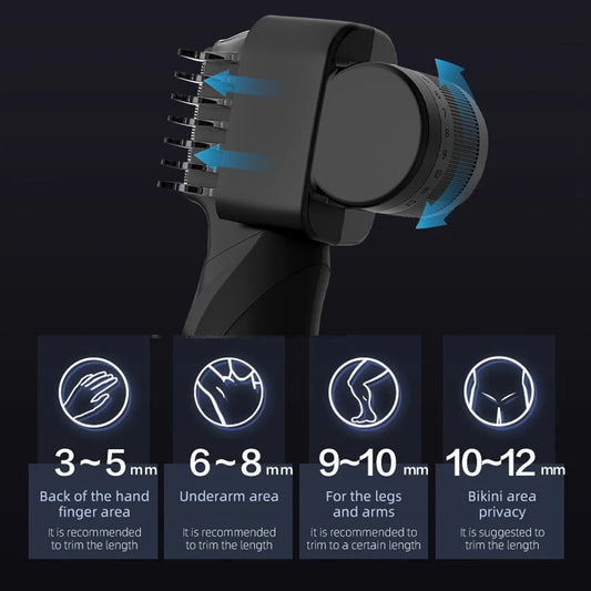 3-in-1 Men's Body Hair Trimmer & Shaver