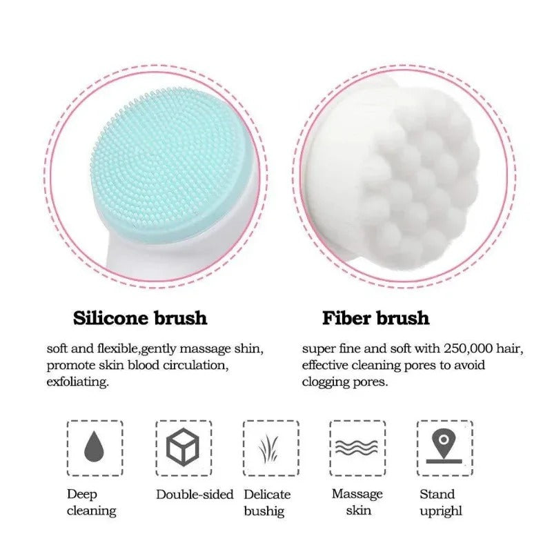 Soft Silicone Face Cleansing & Exfoliating Brush