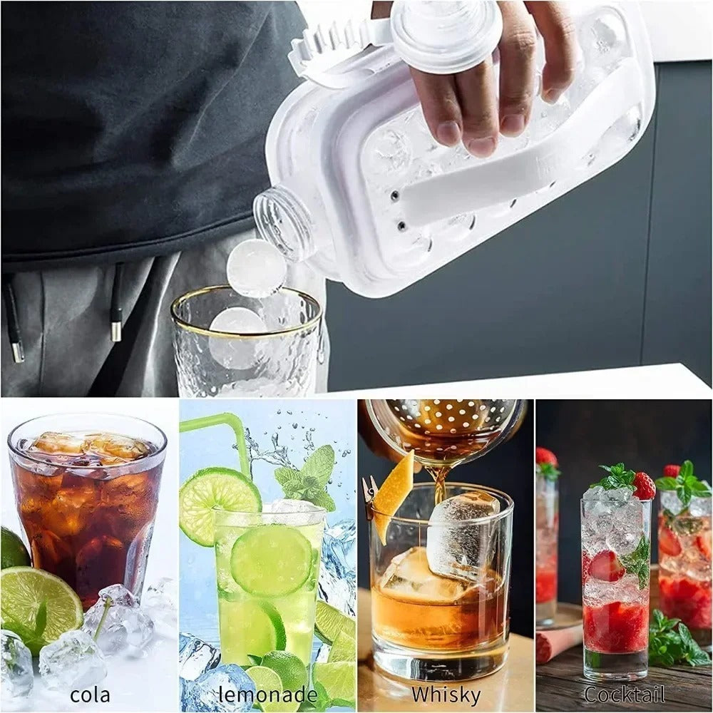 Portable 2-in-1 Ice Maker Water Bottle