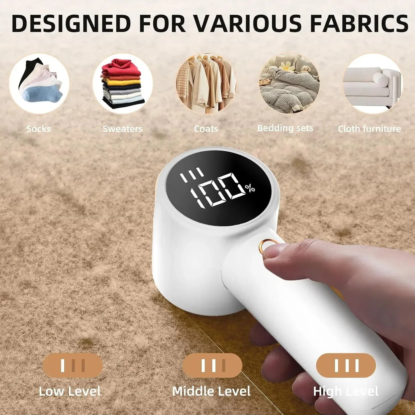 Rechargeable Fabric Shaver & Lint Remover