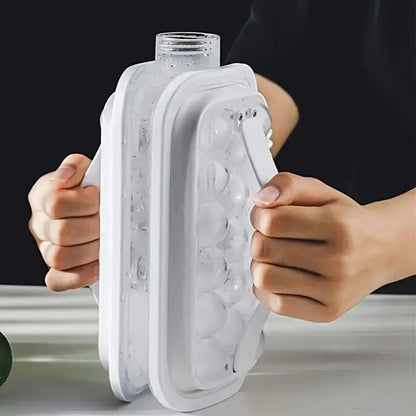 Portable 2-in-1 Ice Maker Water Bottle