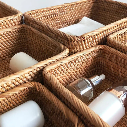 Rectangular Wicker Storage Basket