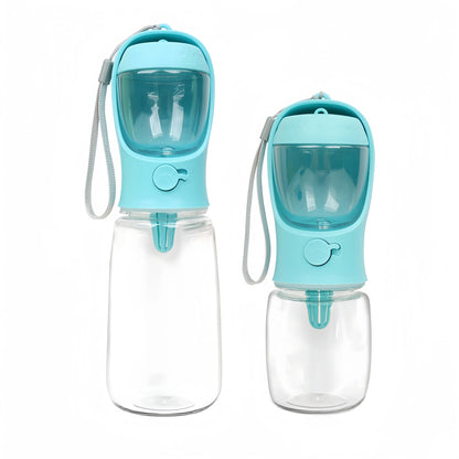 Portable Pet Water Bottle with Food Container
