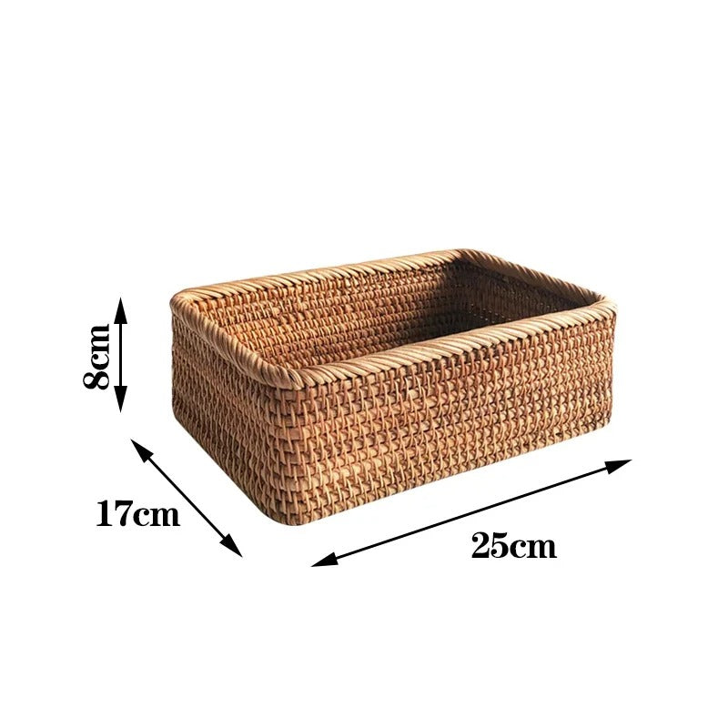 Rectangular Wicker Storage Basket