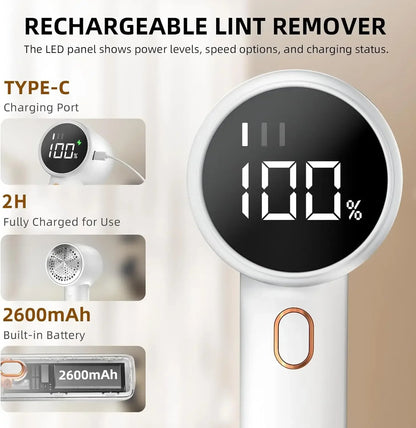 Rechargeable Fabric Shaver & Lint Remover