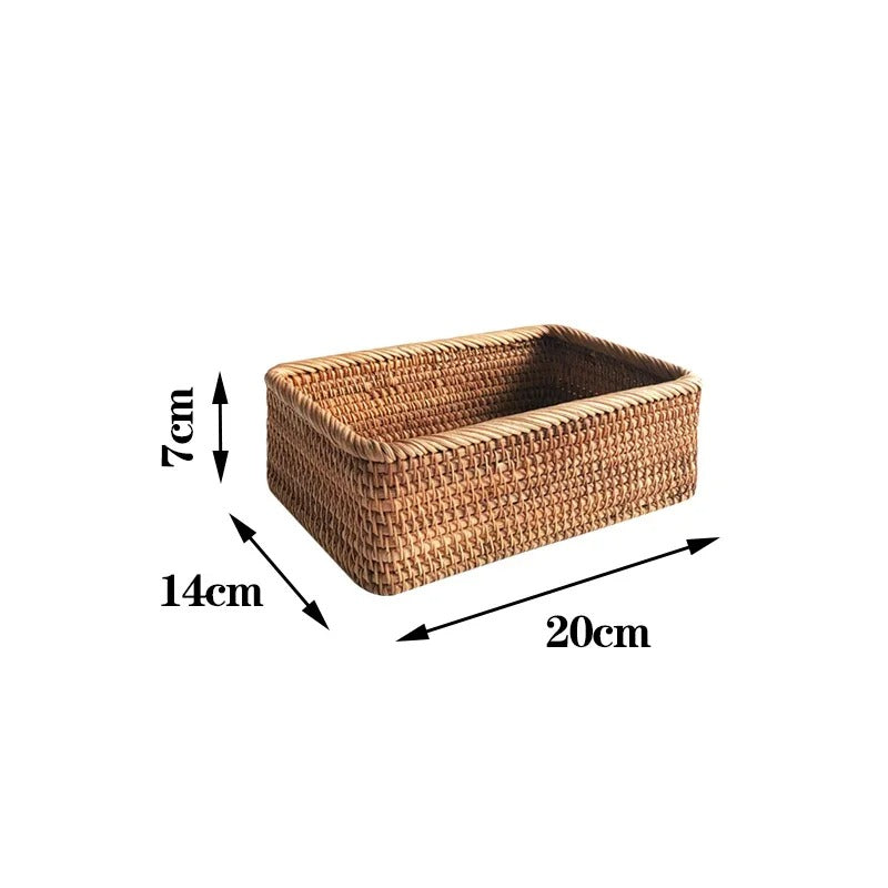 Rectangular Wicker Storage Basket