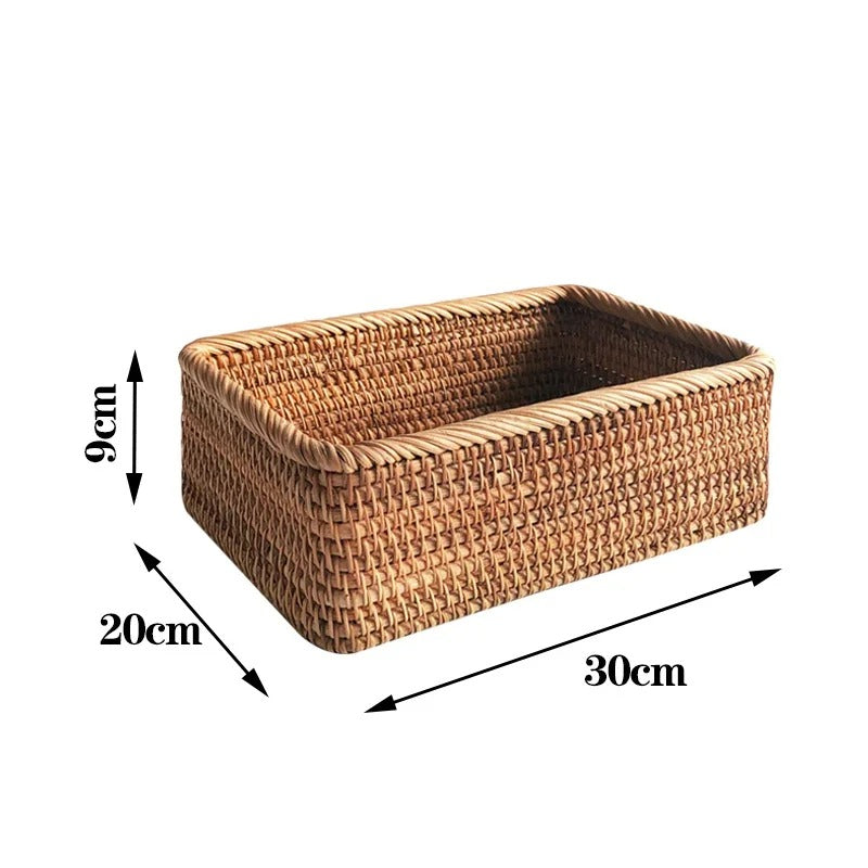 Rectangular Wicker Storage Basket